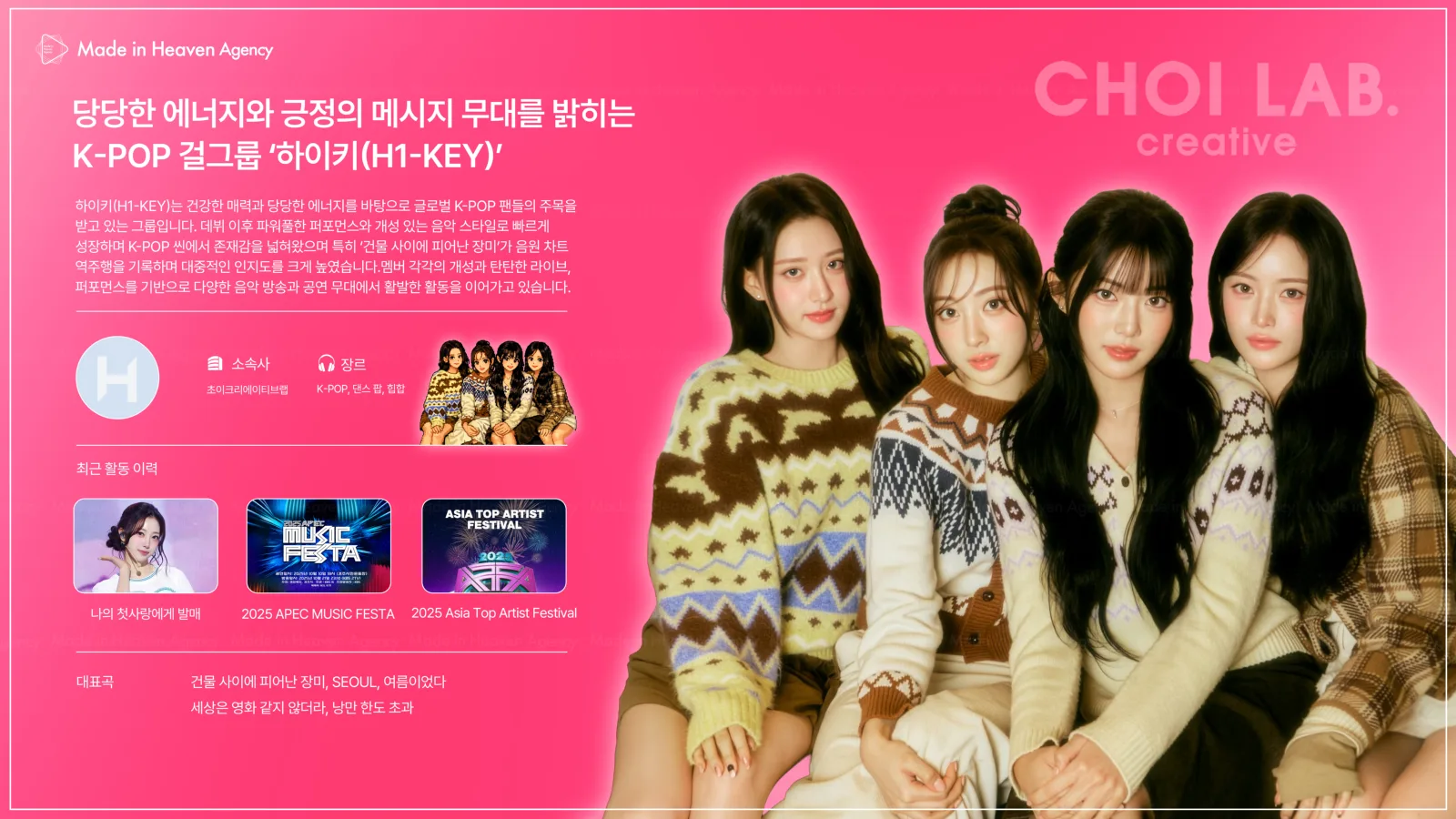 하이키 (H1-KEY) プロフィール