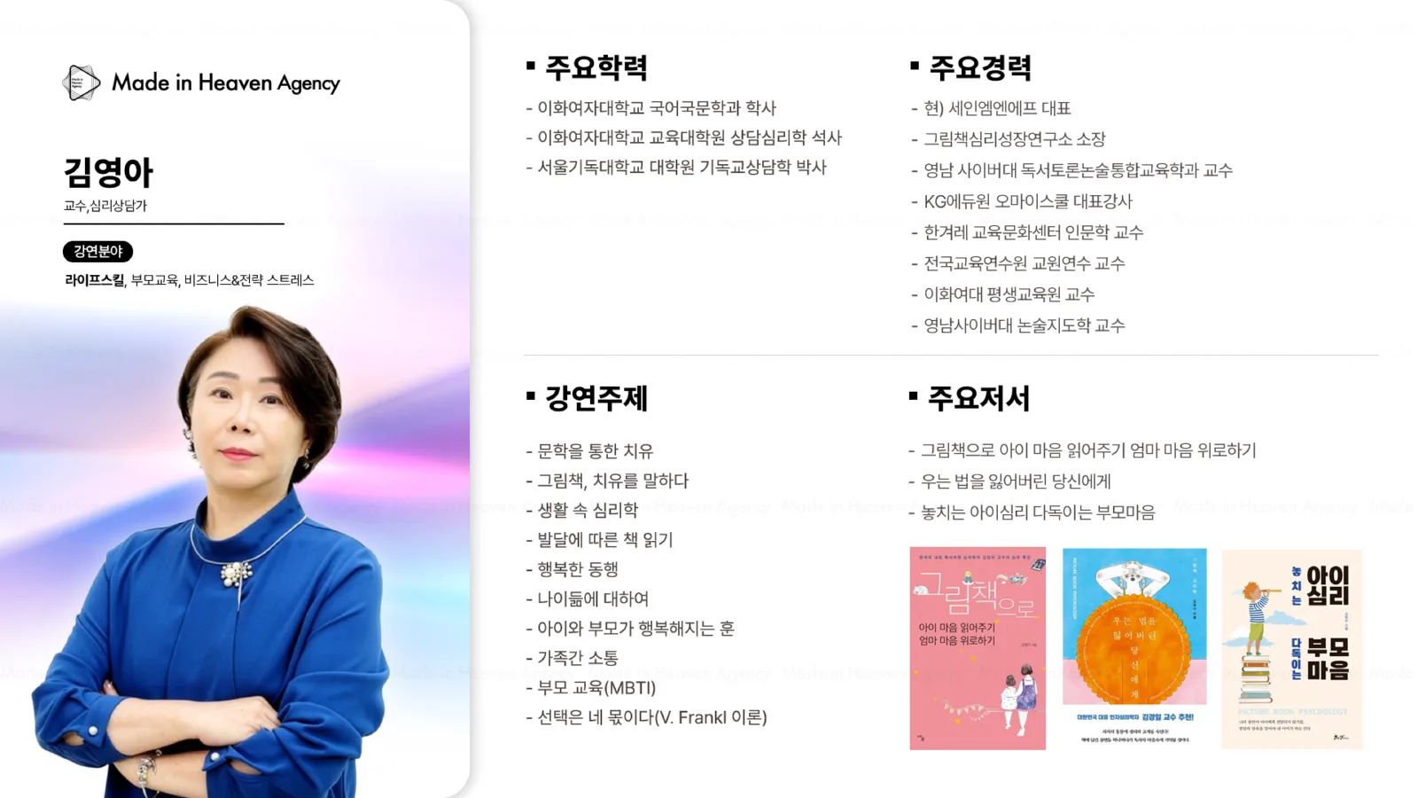 김영아 プロフィール