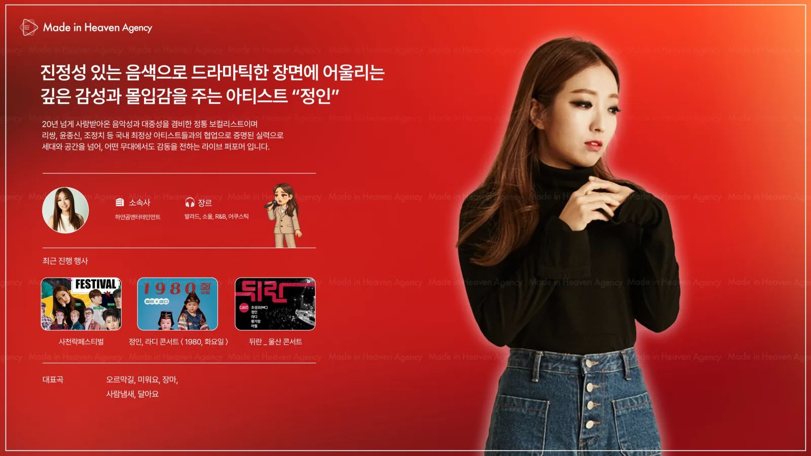 정인 プロフィール